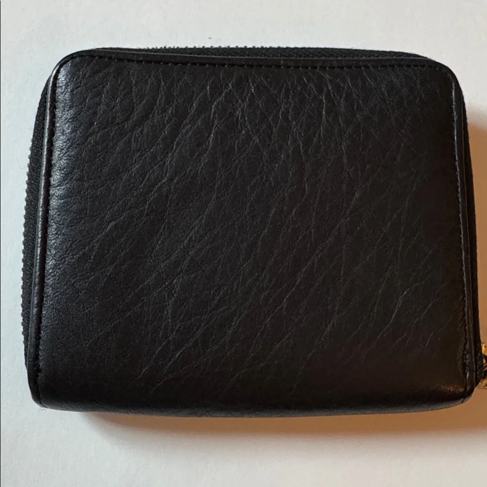 Aimee Kesterberg zip-around leather wallet, 4 x 4.5